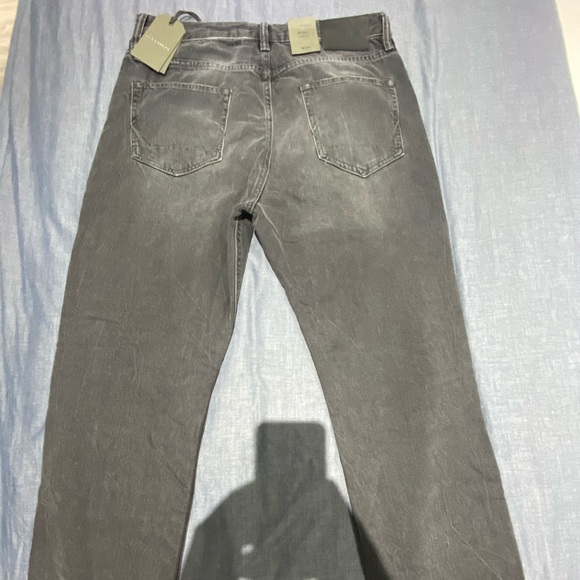 All Saints Black Washed Ridge Jeans - Picture 7 of 7